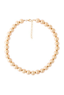 Collier perles dorées