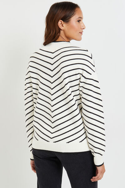 Pull col montant femme
