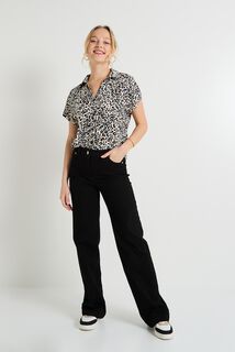 Chemise imprimé léopard femme