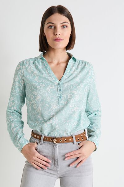 Blouse col chemise femme