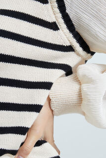Pull avec manches chemise femme