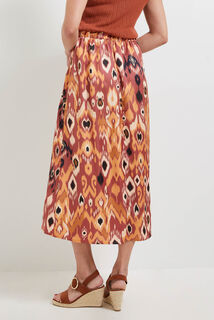 Jupe longue satin femme