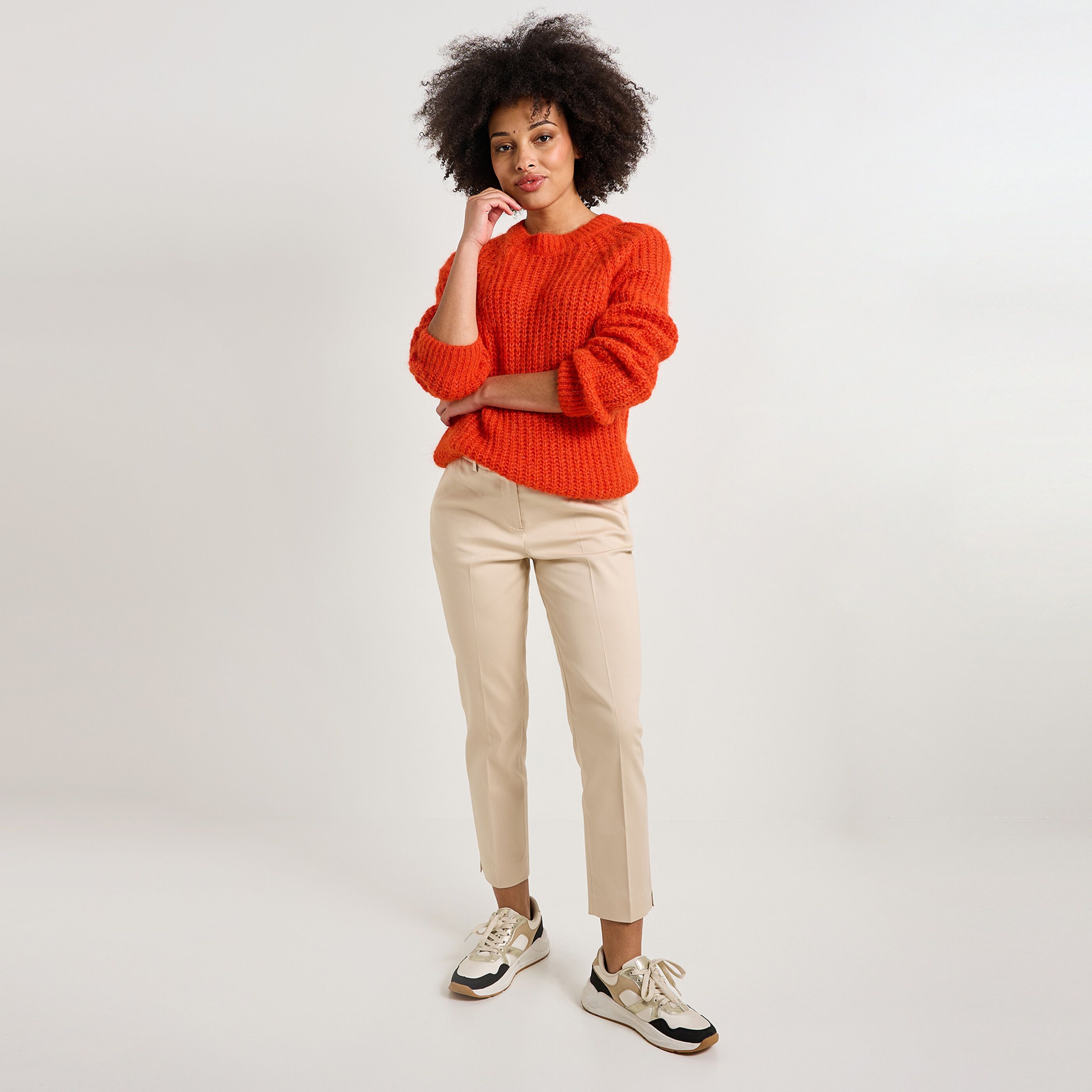 Pantalon cigarette femme
