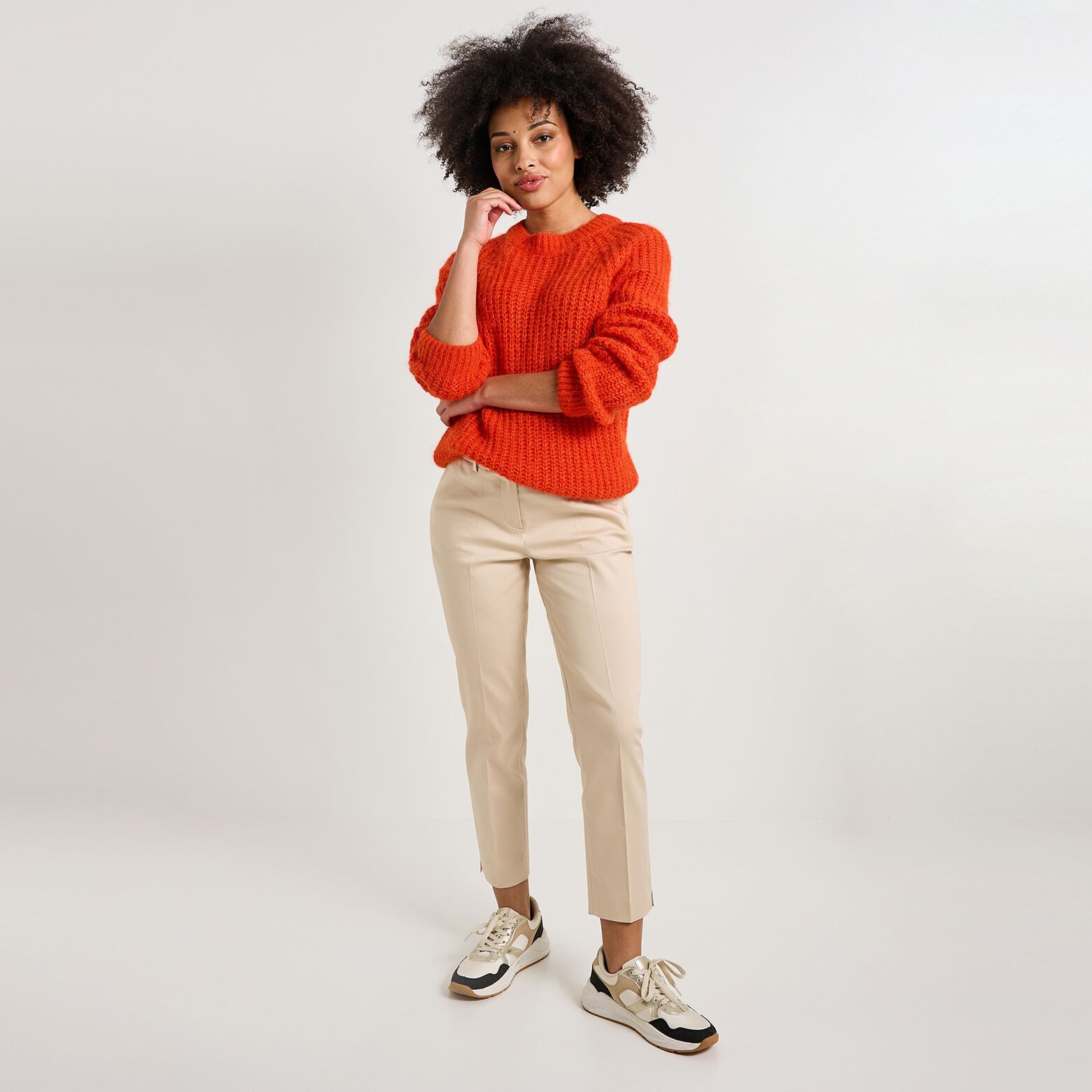 Pantalon cigarette femme
