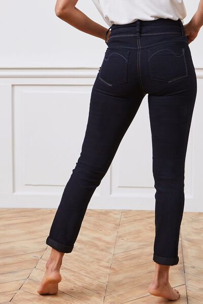 Jean raccourci taille haute HANOI femme
