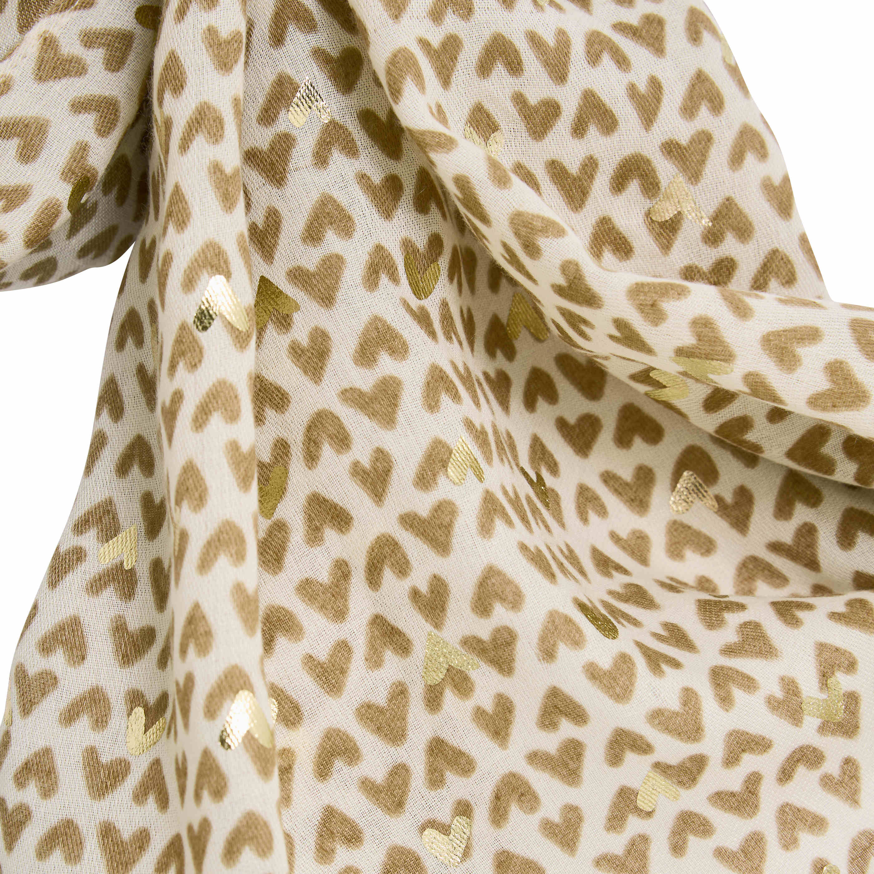 Etole longue imprim&eacute; c&oelig;urs femme