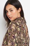 Blouse imprimée col montant femme