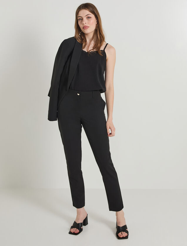 Pantalon cigarette femme