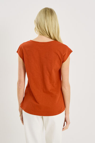 T-shirt à manches courtes et col rond 100 % coton simple géométrique, Multicolore, XL/taille unique T-shirt à manches courtes et col rond 100 % coton simple géométrique, Multicolore, XL/taille unique