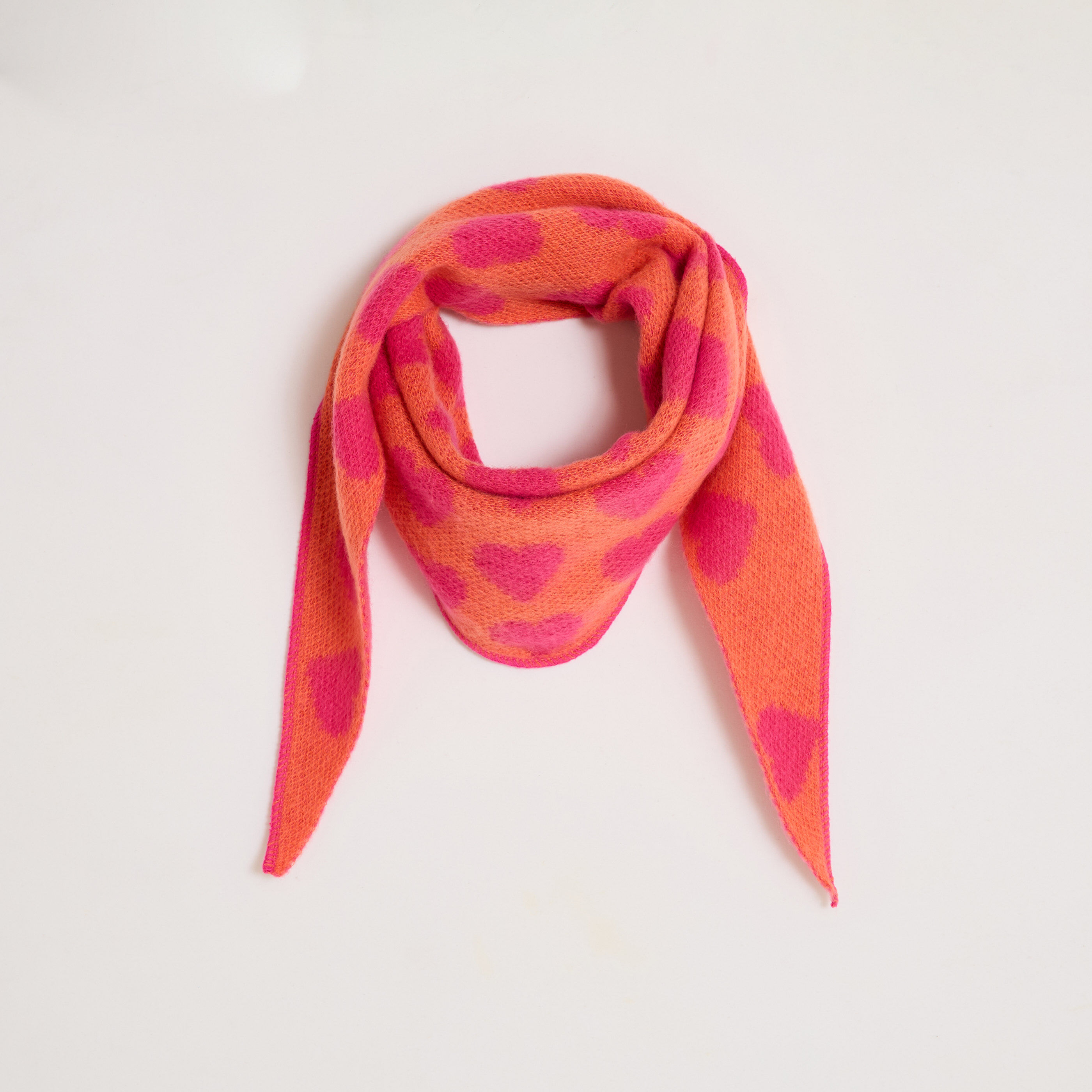 &Eacute;charpe imprim&eacute; c&oelig;ur femme