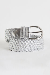 Ceinture brillante tressée femme