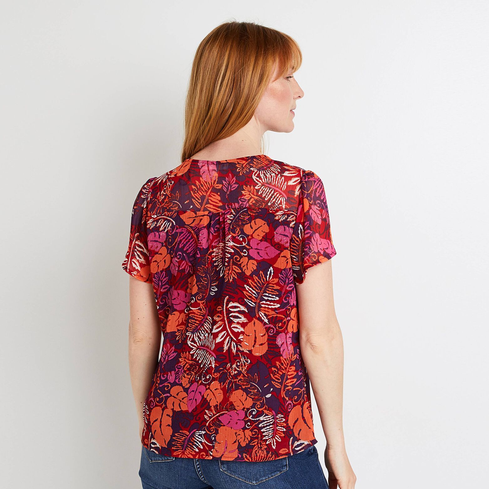Blouse manches courtes femme