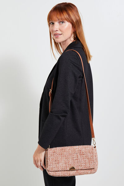 Sac rectangulaire tweed femme