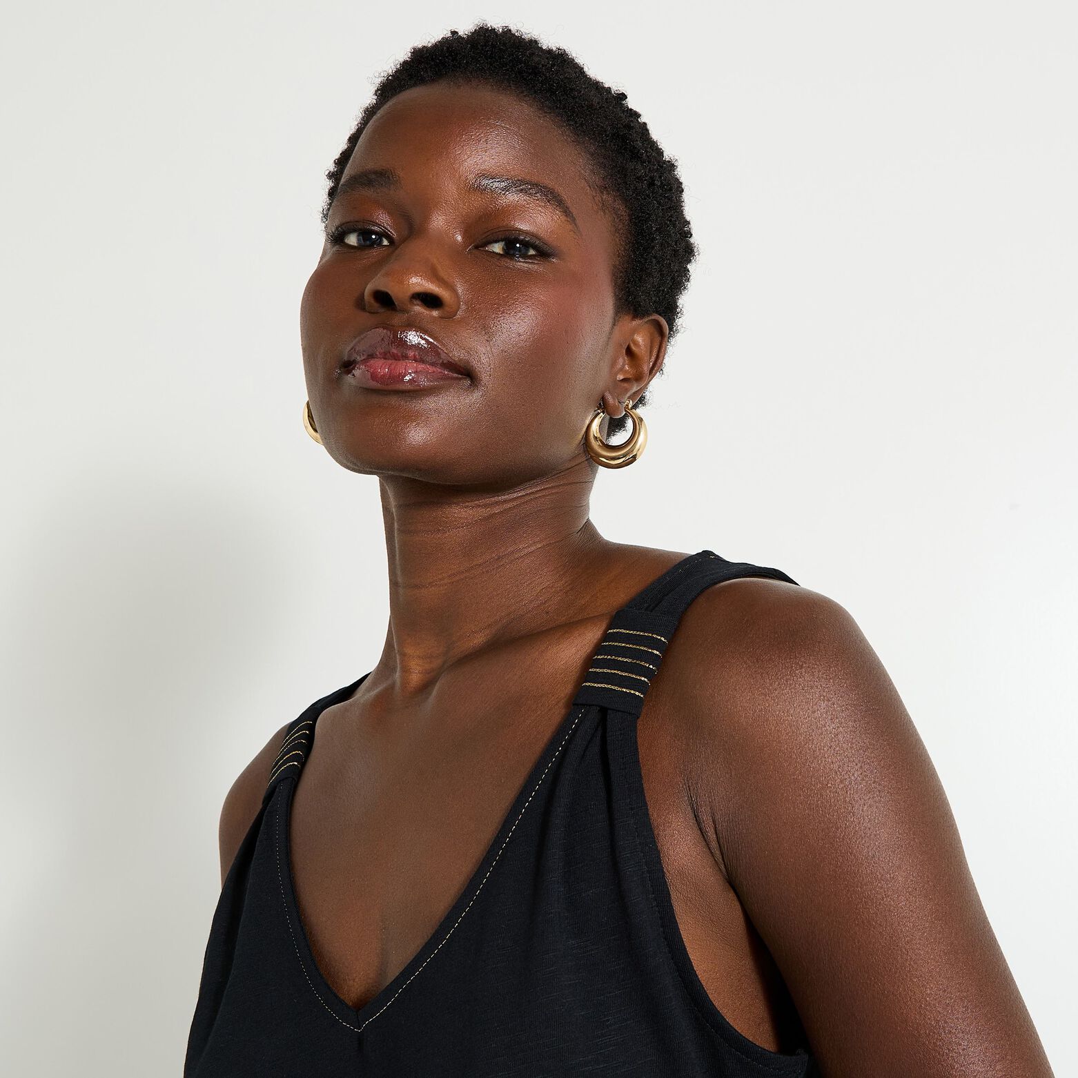 Débardeur col V femme