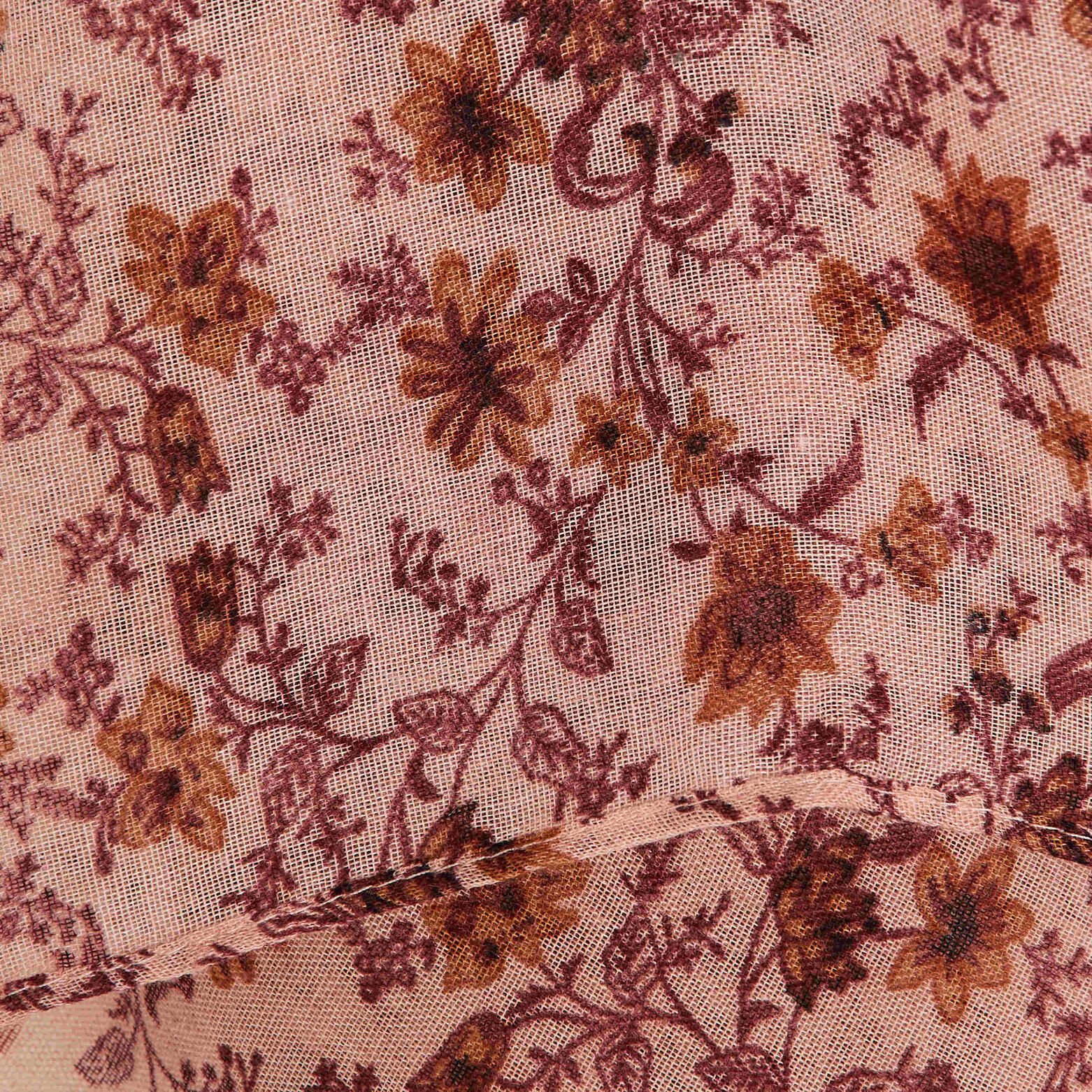 Étole longue imprimé fleuri femme