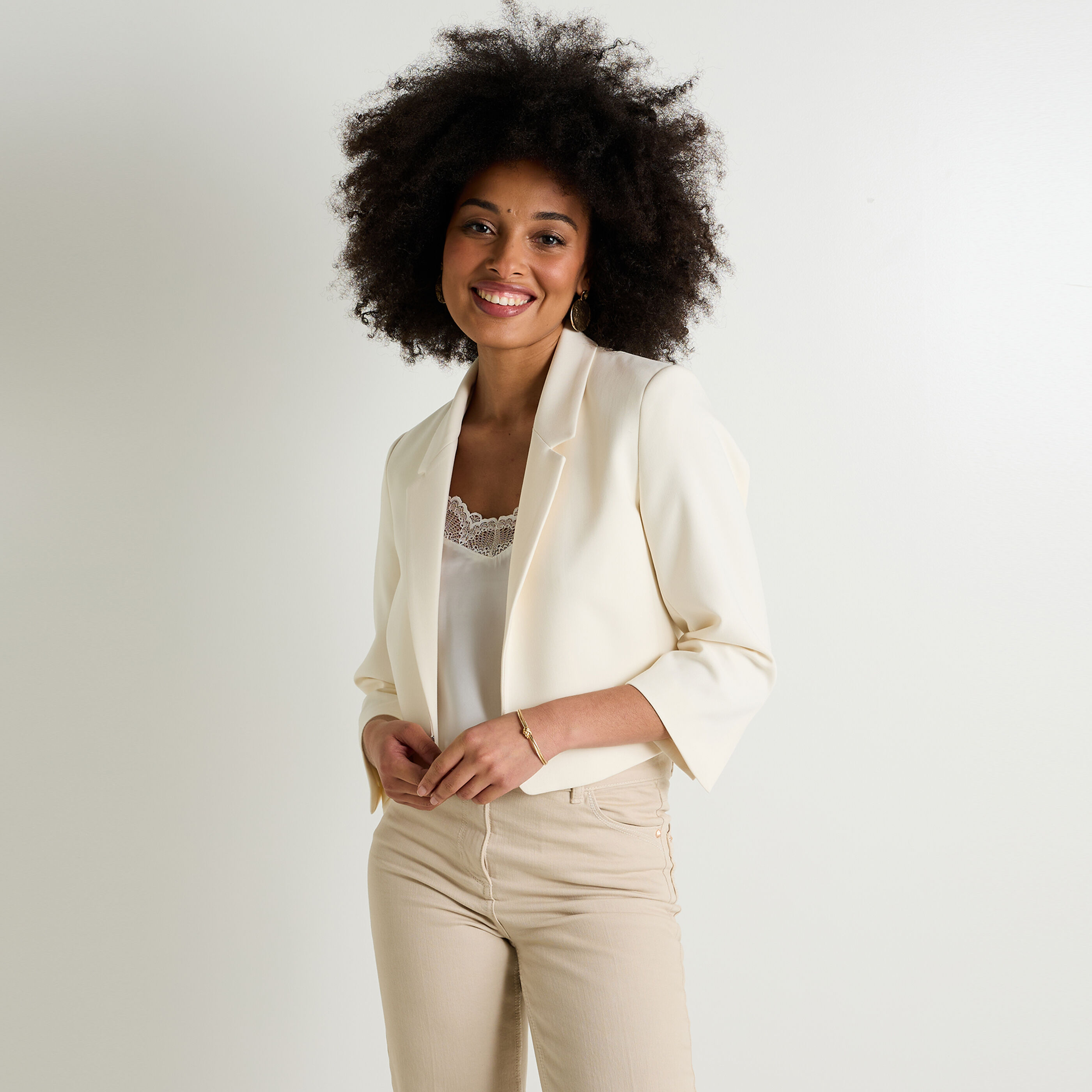 Veste tailleur courte femme