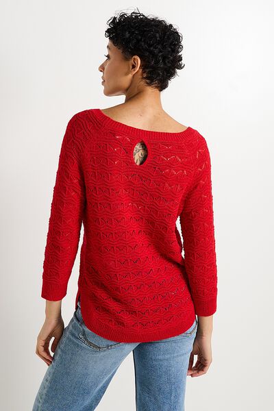 Pull col rond femme