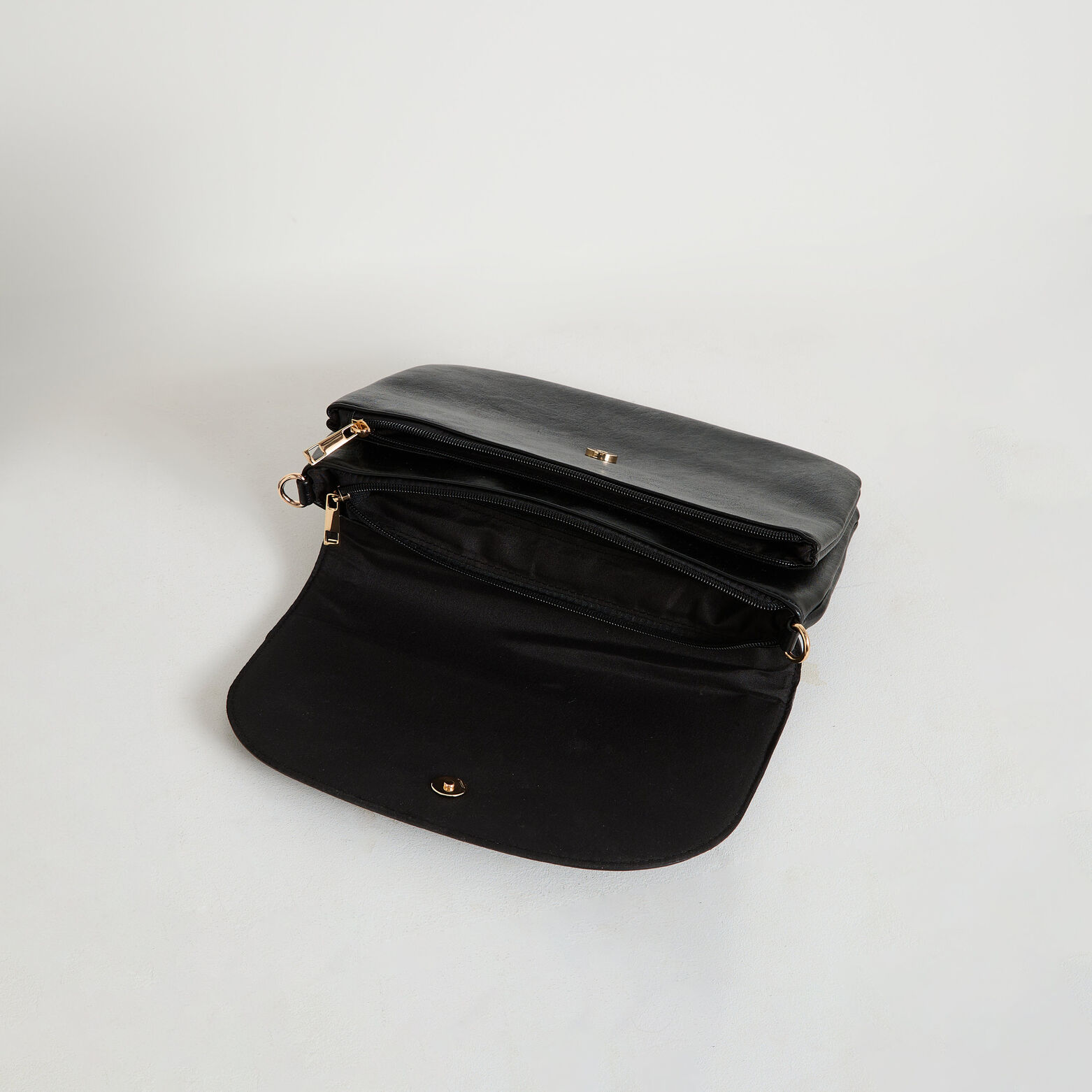 Sac zippé à rabat femme
