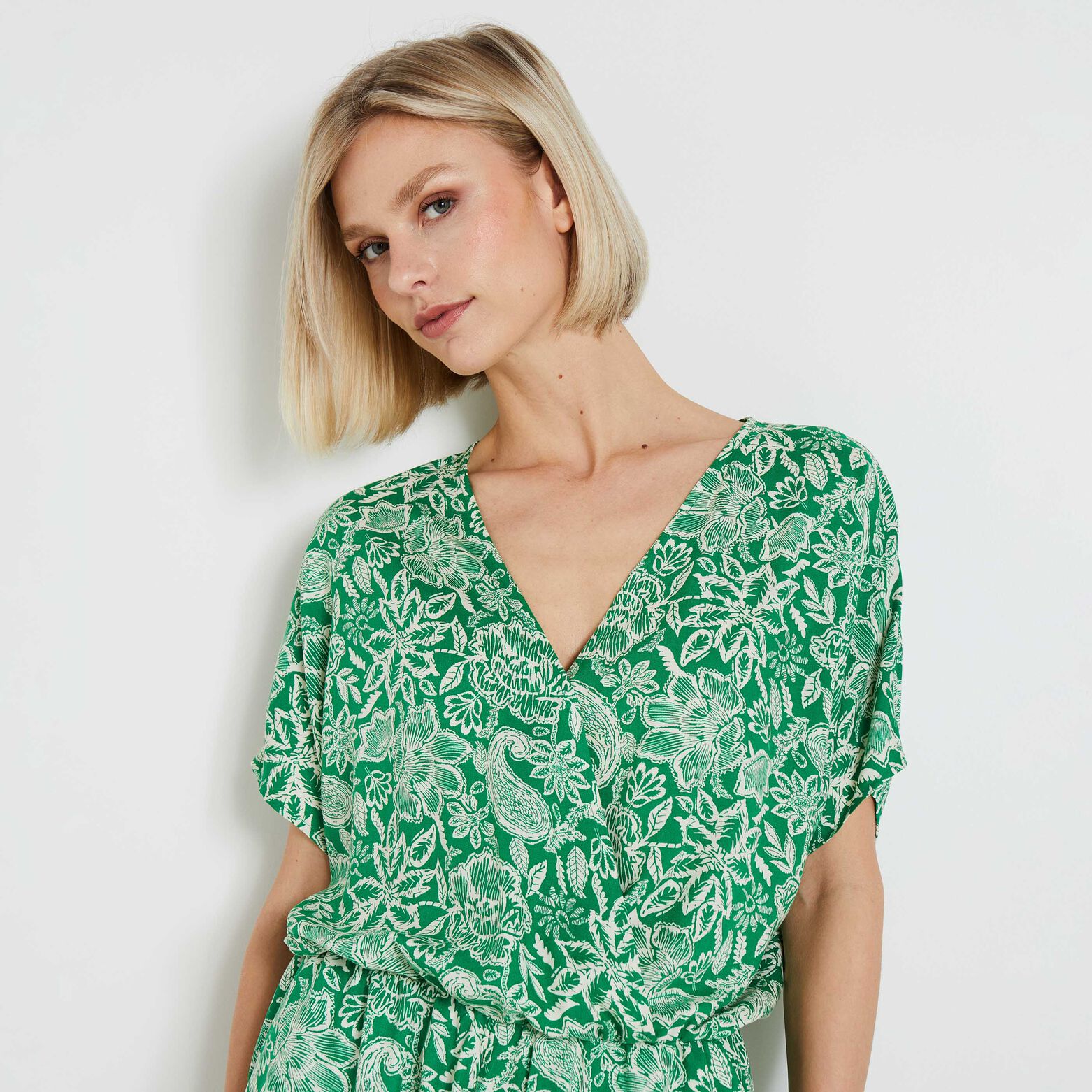 Combishort imprimée femme