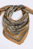 Foulard carré satin femme