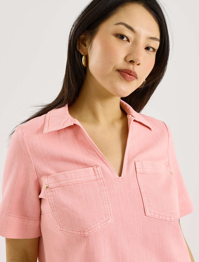 Robe courte en jean avec poches