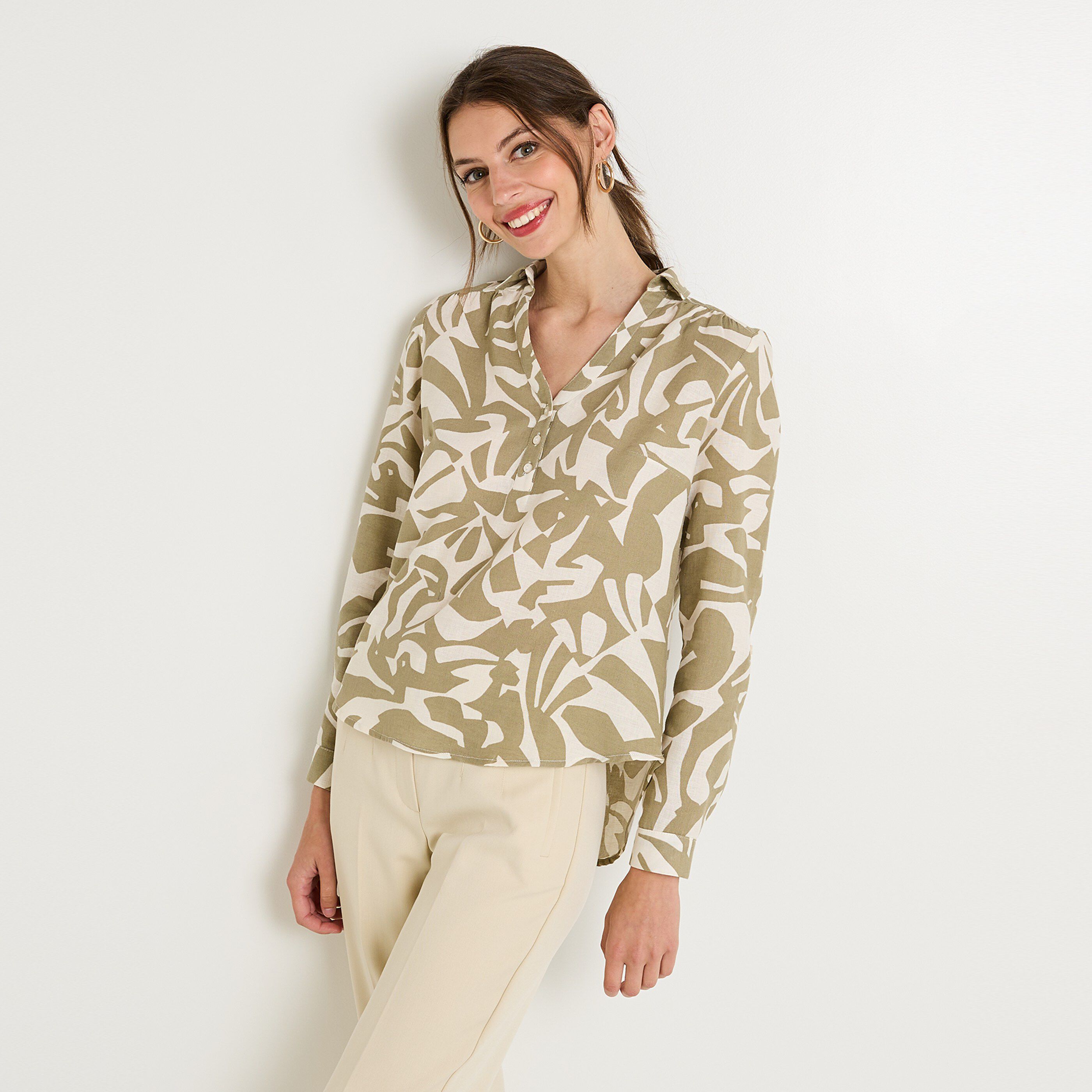 Blouse imprim&eacute;e femme