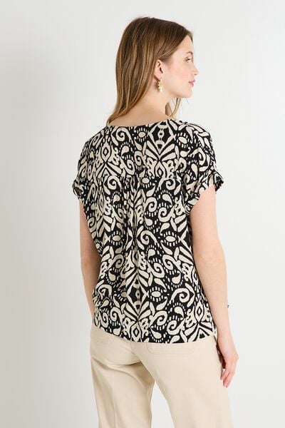 Blouse col V femme