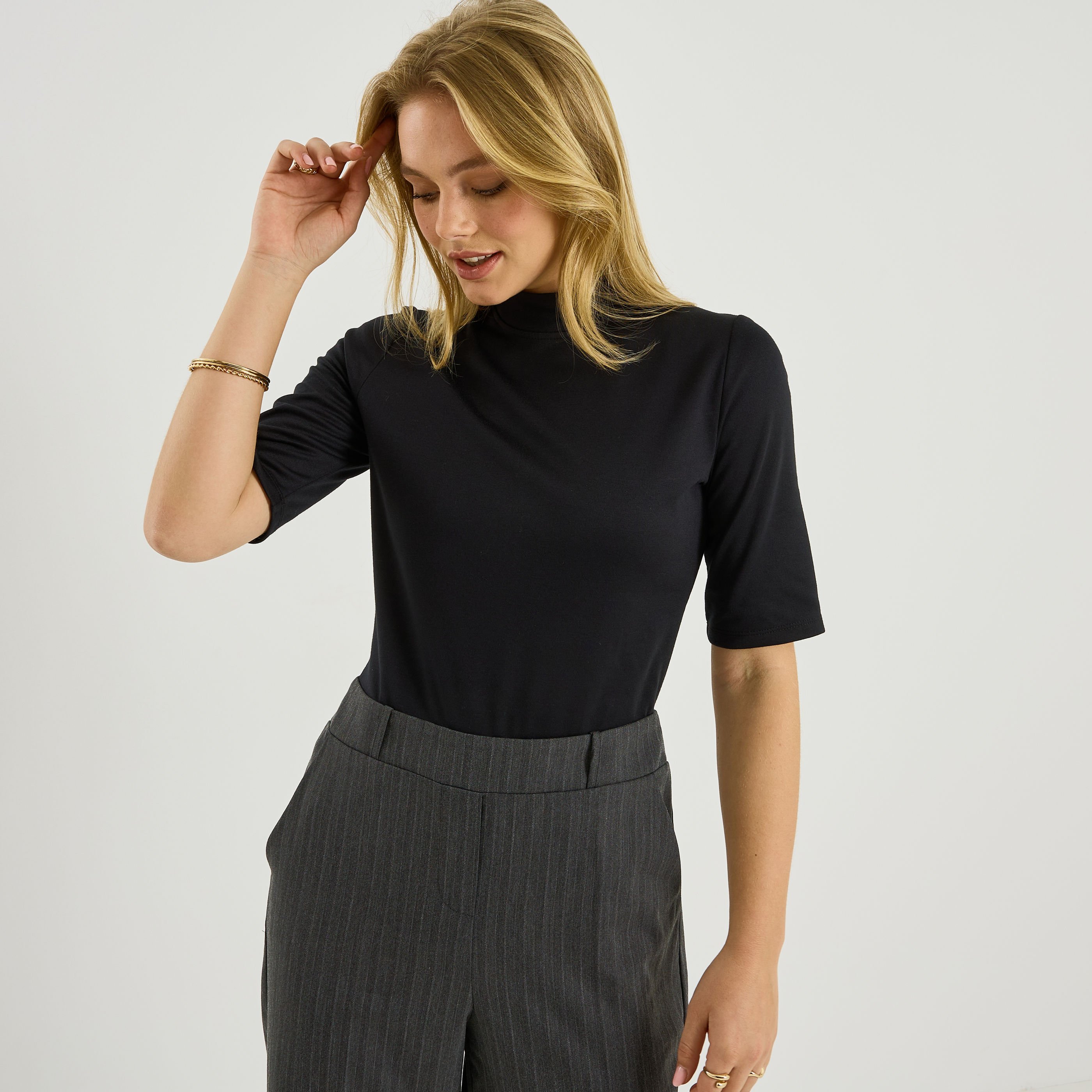 Combinaison longue bi-mati&egrave;re femme