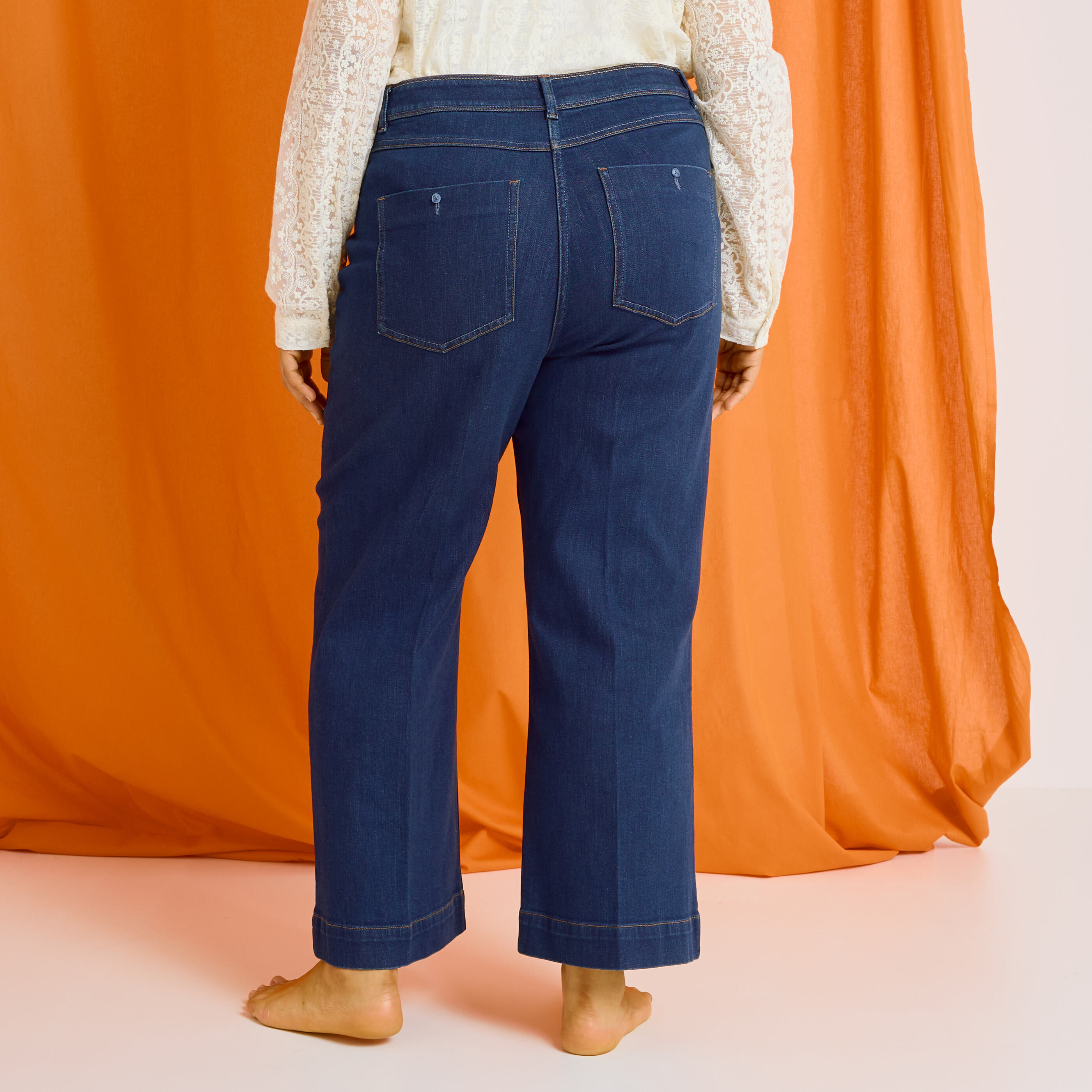 Jean flare raccourci KANSAS RF02 femme