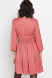 Robe satinée rose femme