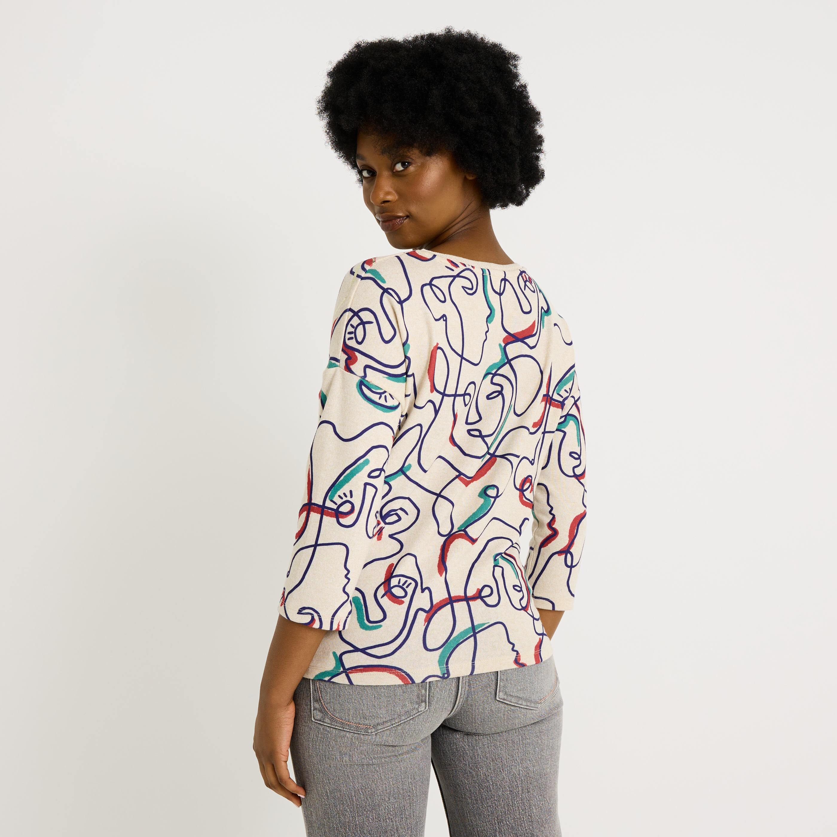 T-shirt manches 3/4 femme