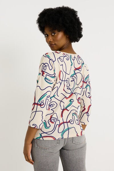 T-shirt manches 3/4 femme