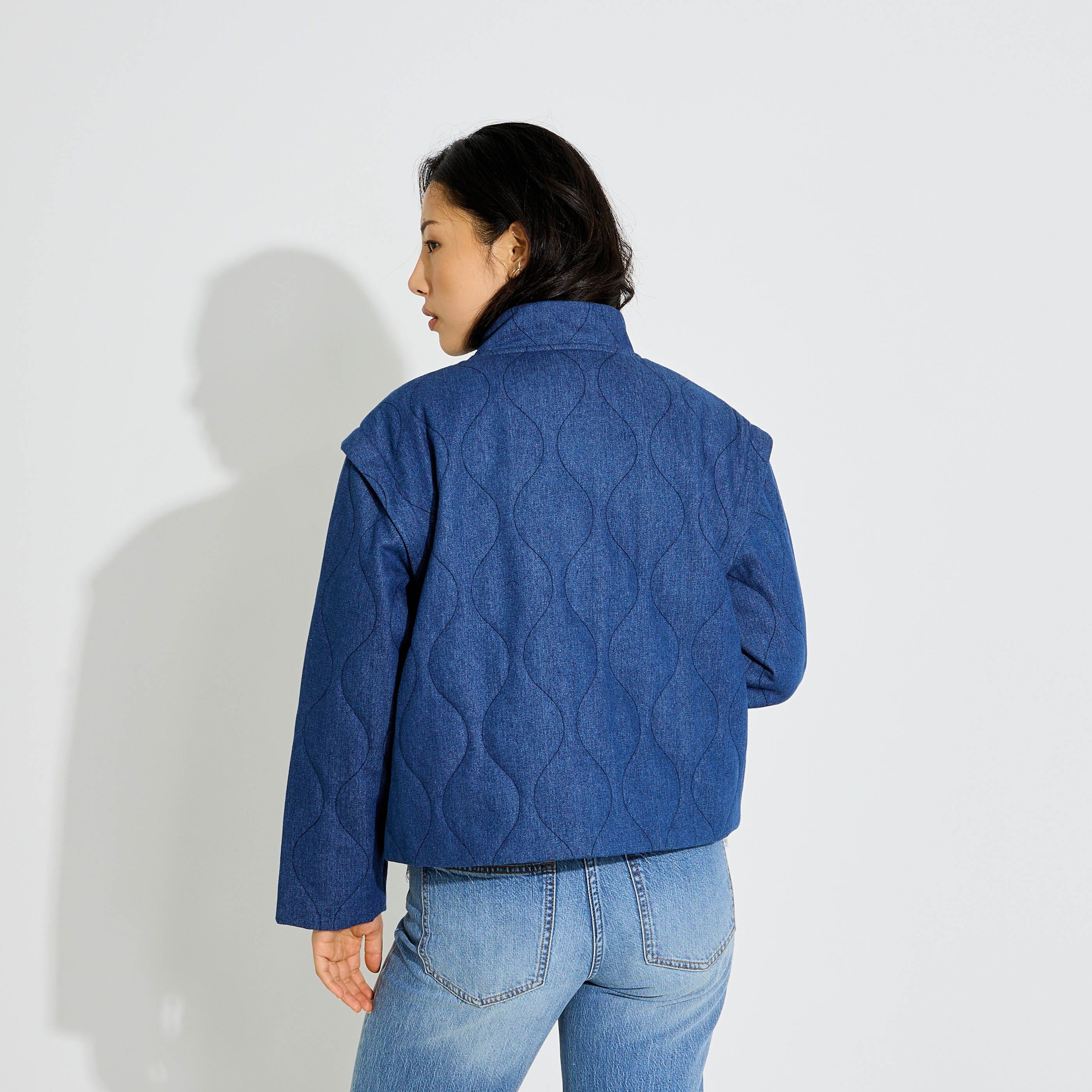 Blouson manches amovibles femme