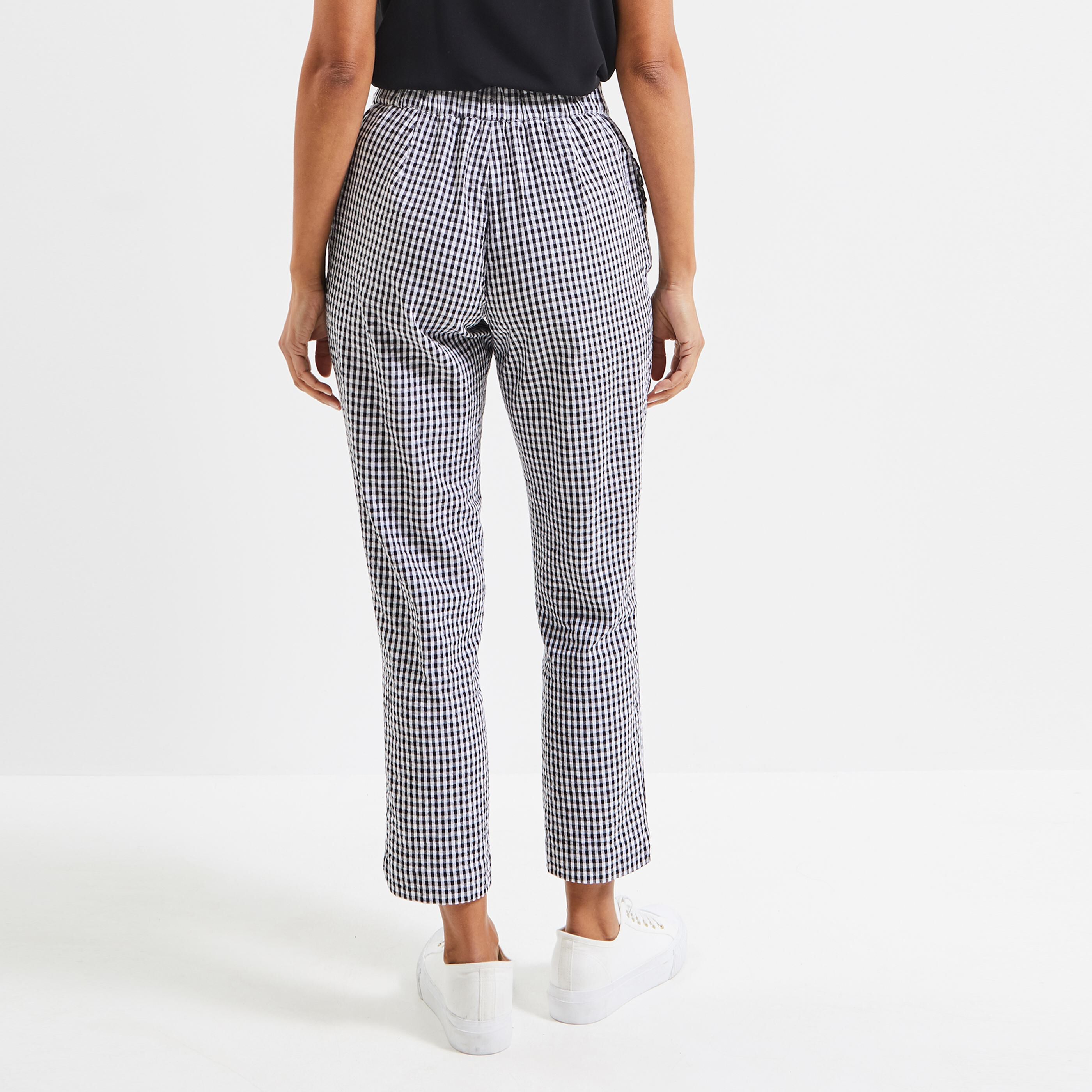 Pantalon cigarette vichy femme Graindemalice