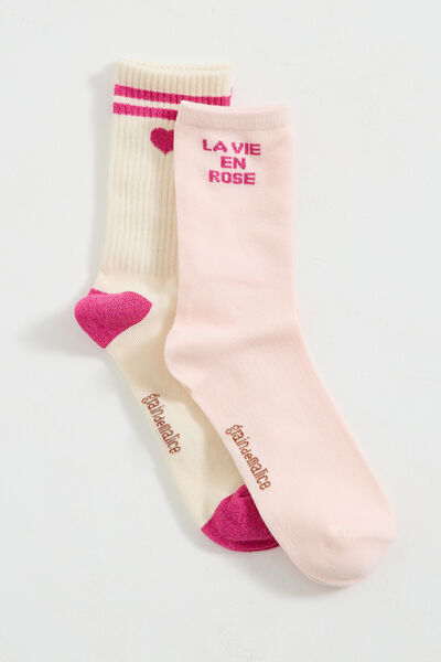 Lot de 2 paires de chaussettes femme