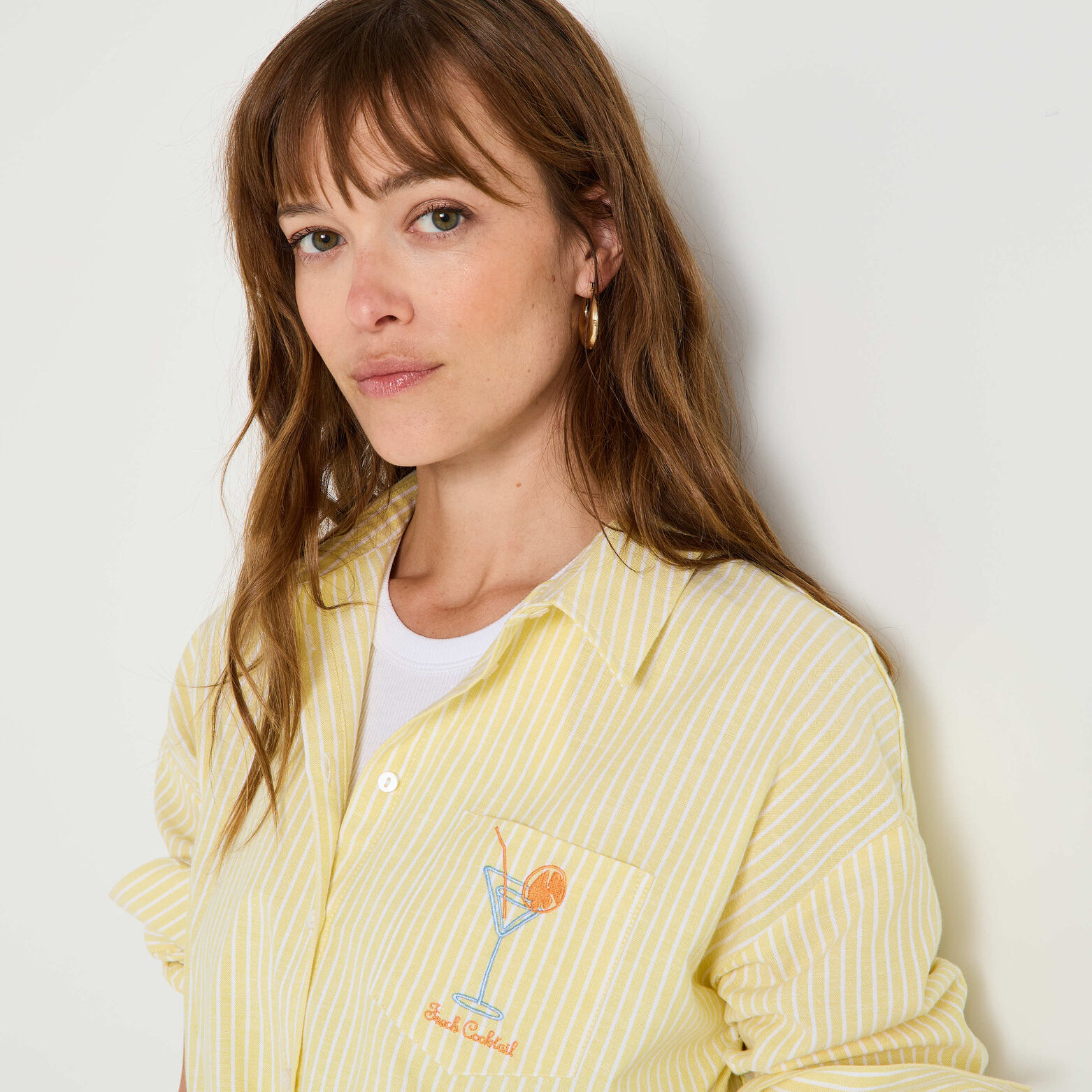 Chemise rayée femme