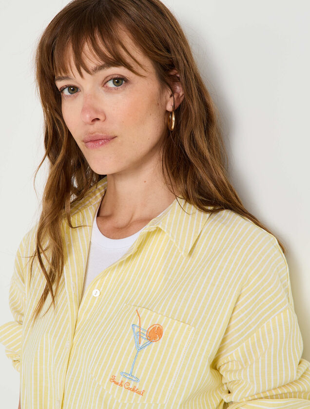 Chemise rayée femme