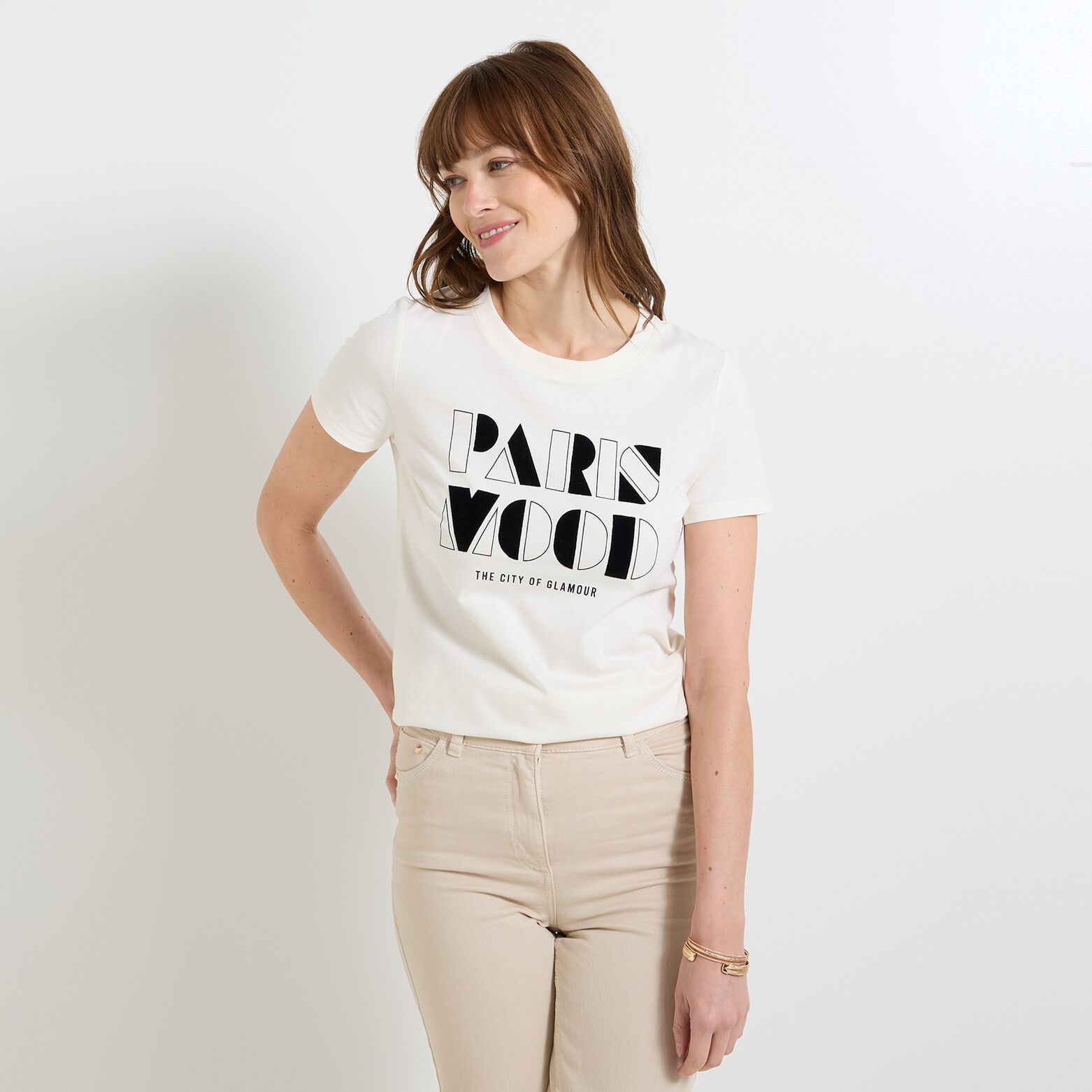 T-shirt col rond femme