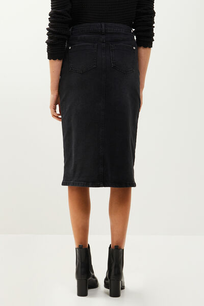 Jupe en jean mi-longue femme