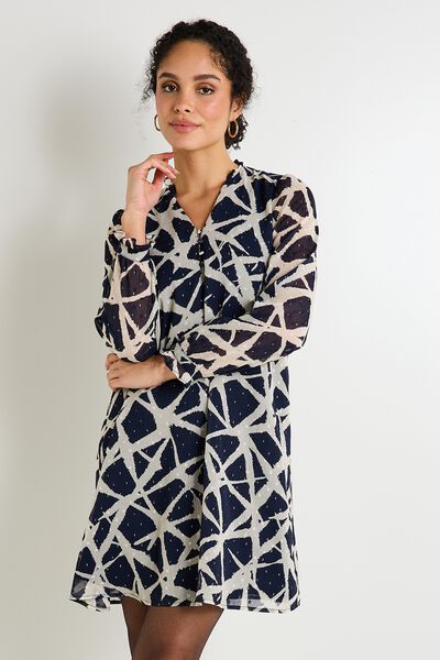 Robe col V femme