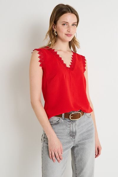 Blouse sans manches femme