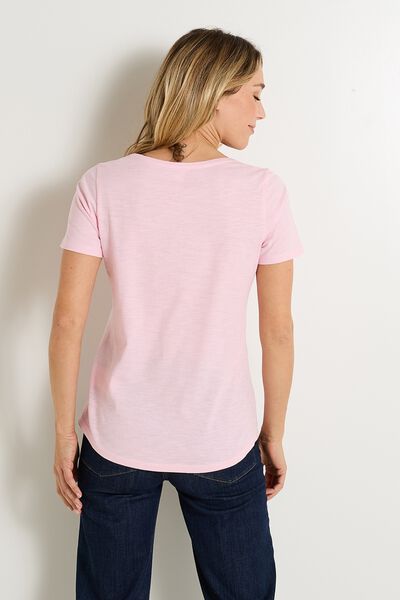 T-shirt col V femme