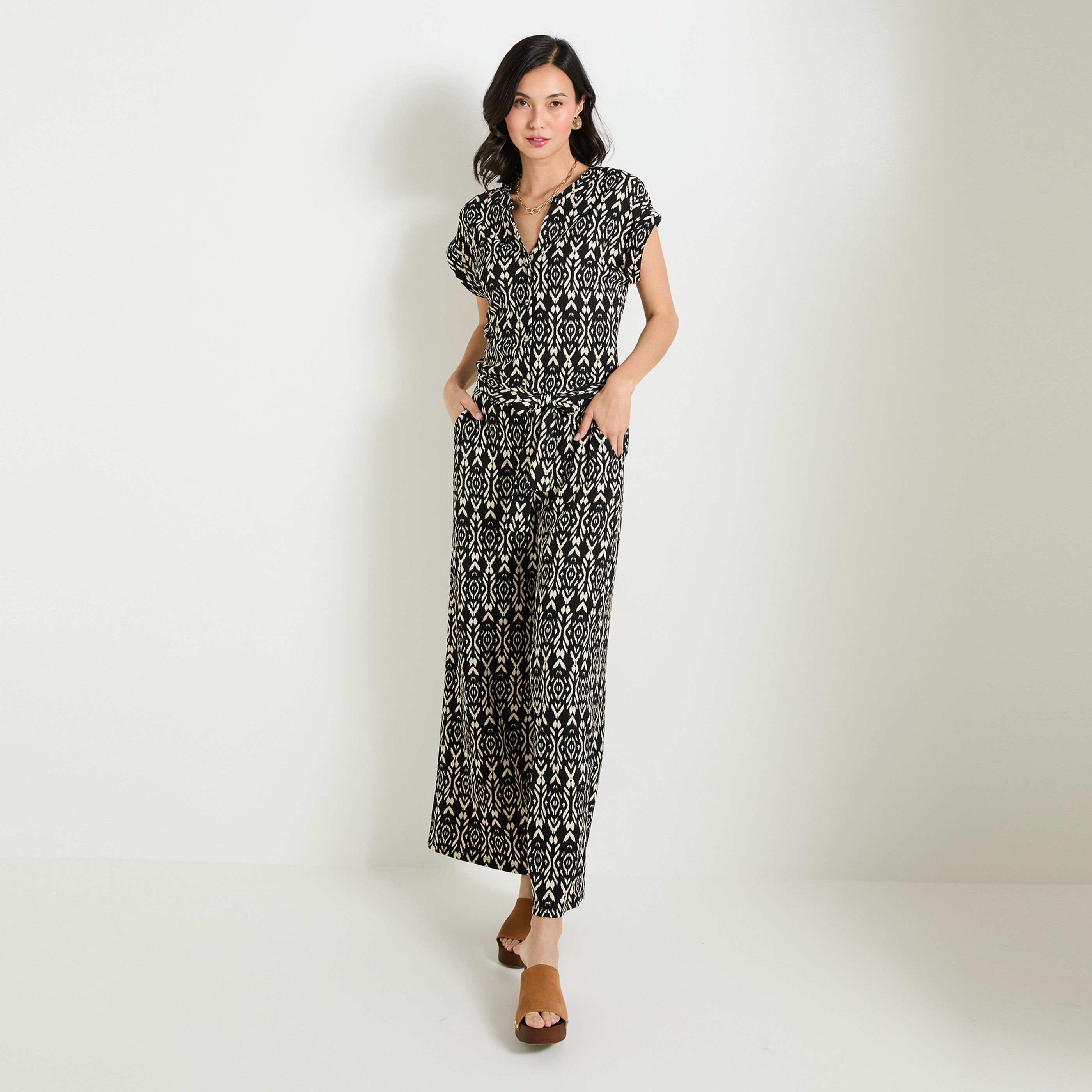 Combinaison imprim&eacute;e femme