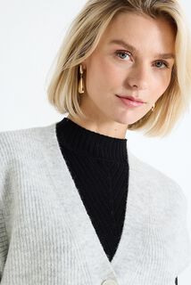Gilet col V femme