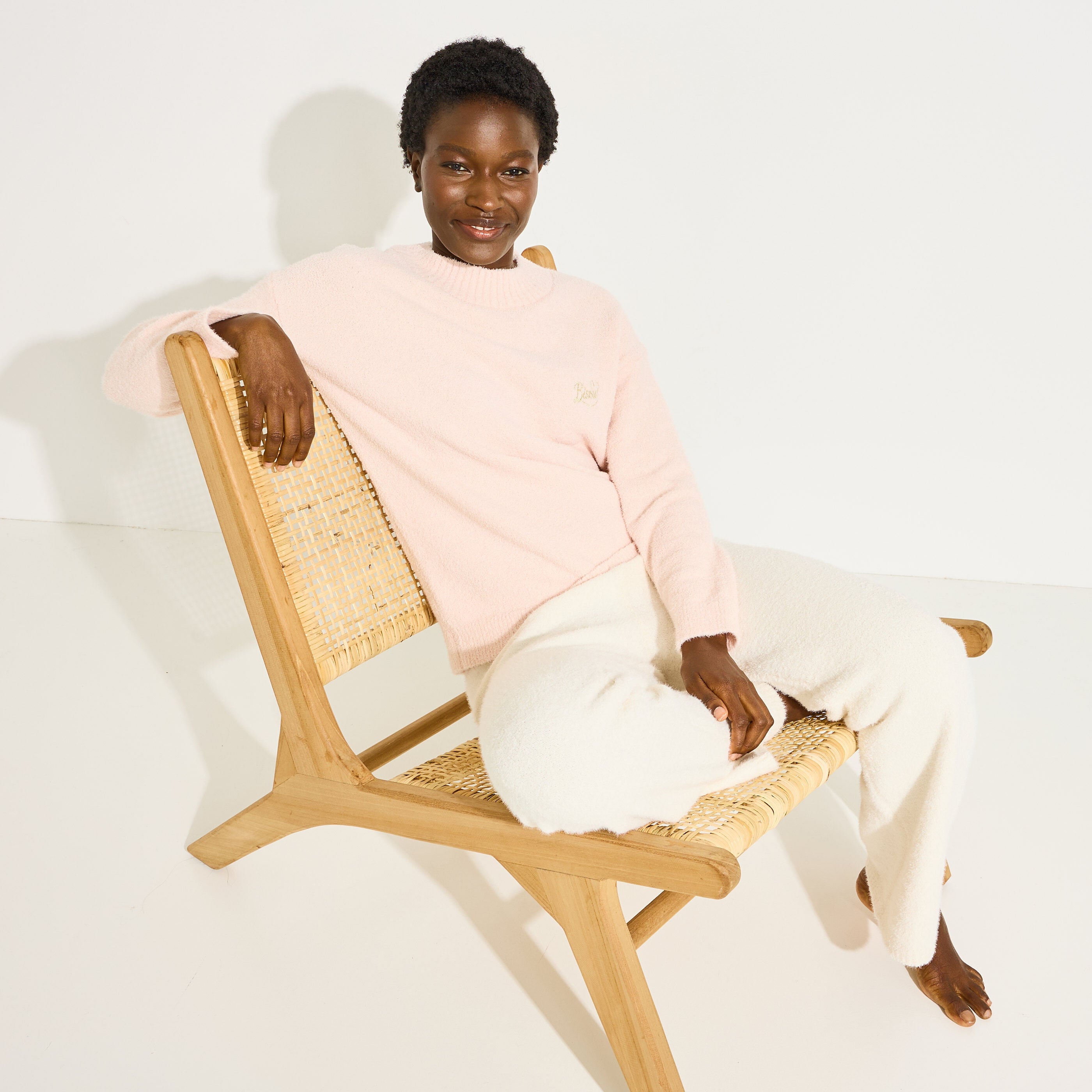 Pull de pyjama doux et fluffy femme