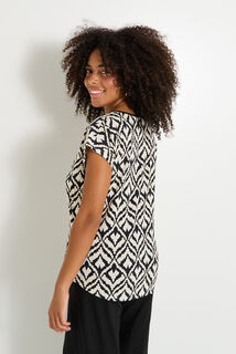 T-shirt col V femme