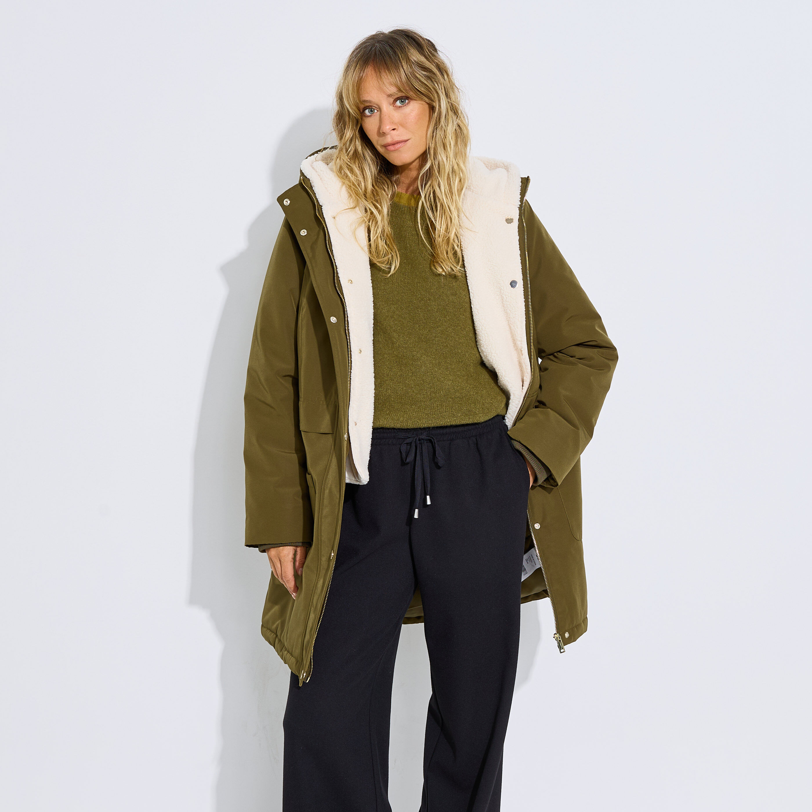 Parka chaude doublure amovible femme