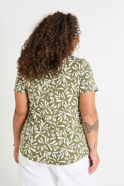 T-shirt col V femme