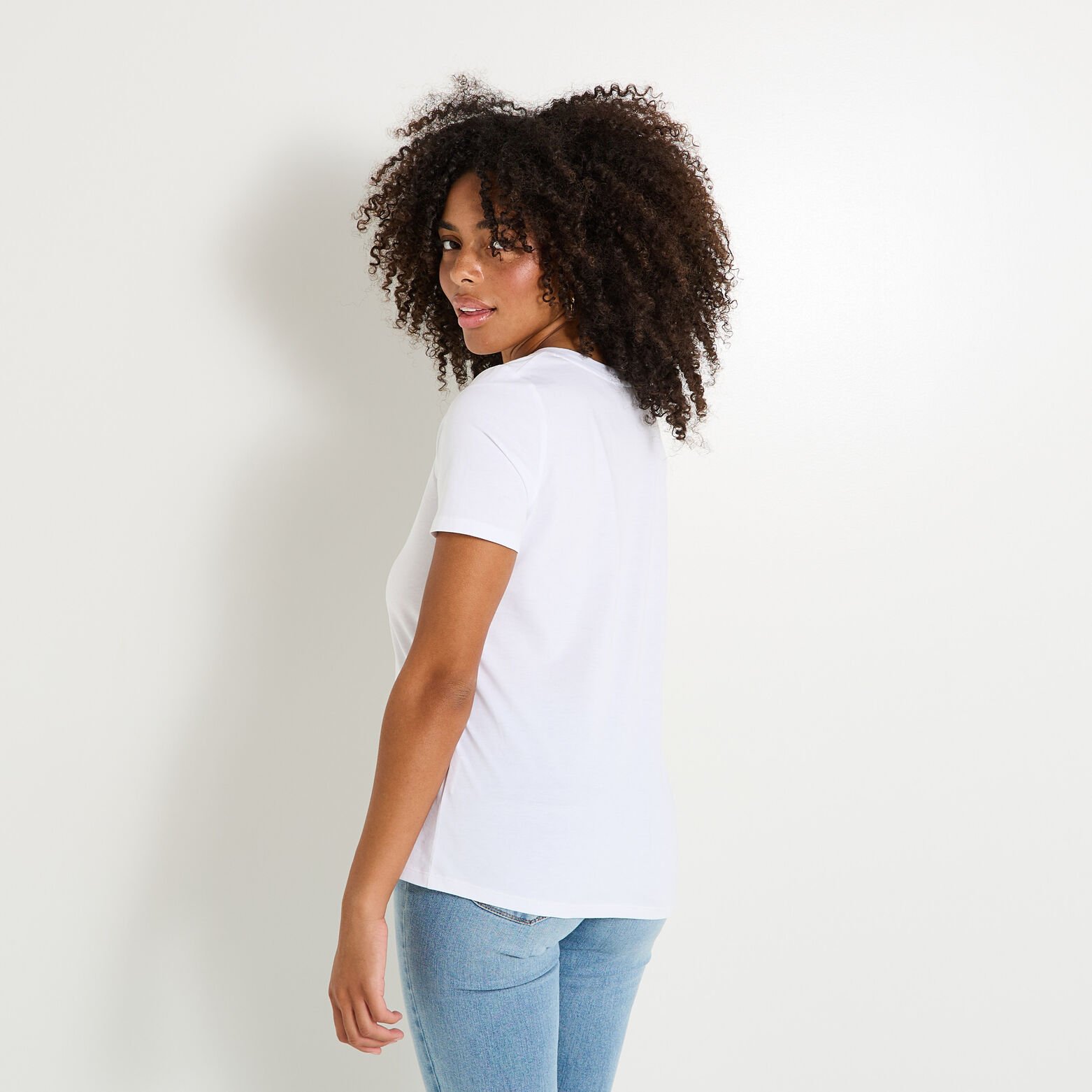 T-shirt col rond femme