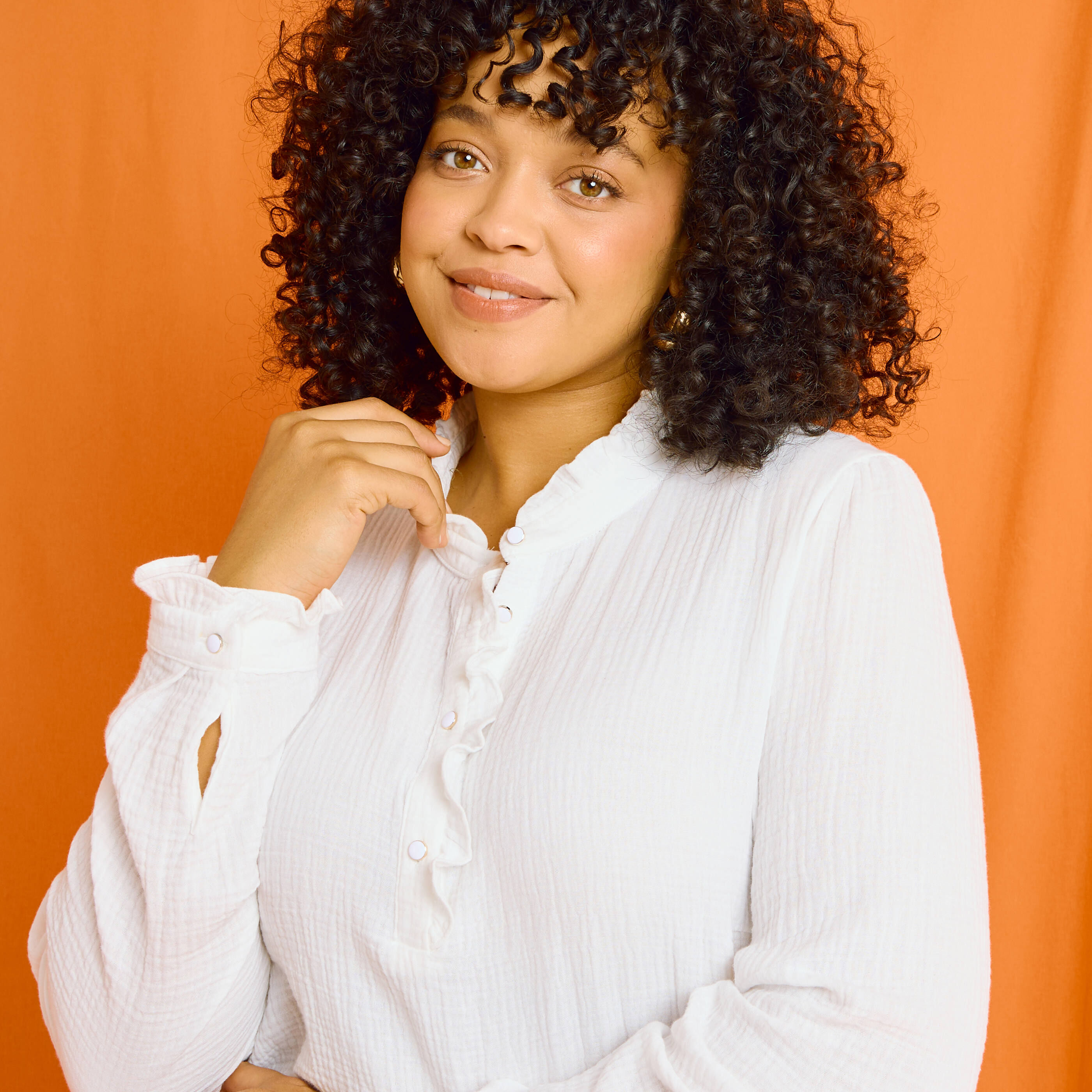 Blouse en gaze de coton femme